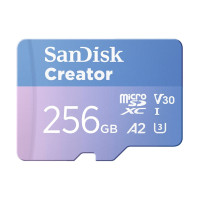 Produktbild för SanDisk Creator - flash-minneskort - 256 GB - mikroSDXC UHS-I
