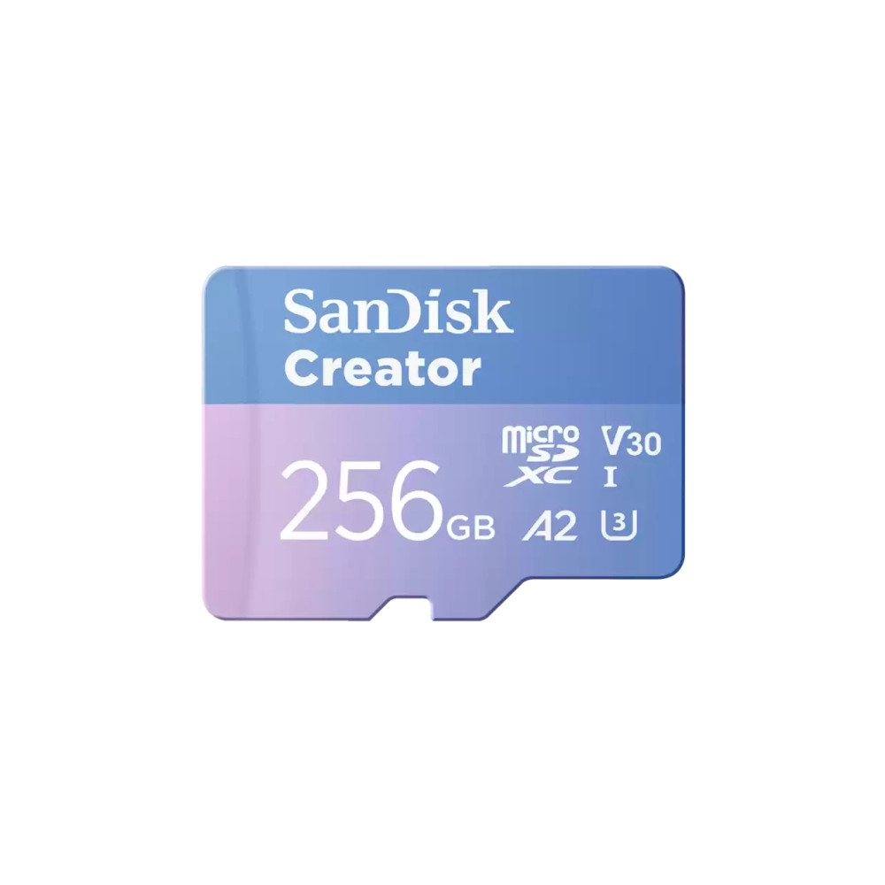 Produktbild för SanDisk Creator - flash-minneskort - 256 GB - mikroSDXC UHS-I