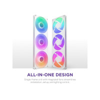 Produktbild för NZXT F Series F420 RGB Core - fläktenhet med enkel ram - 420mm