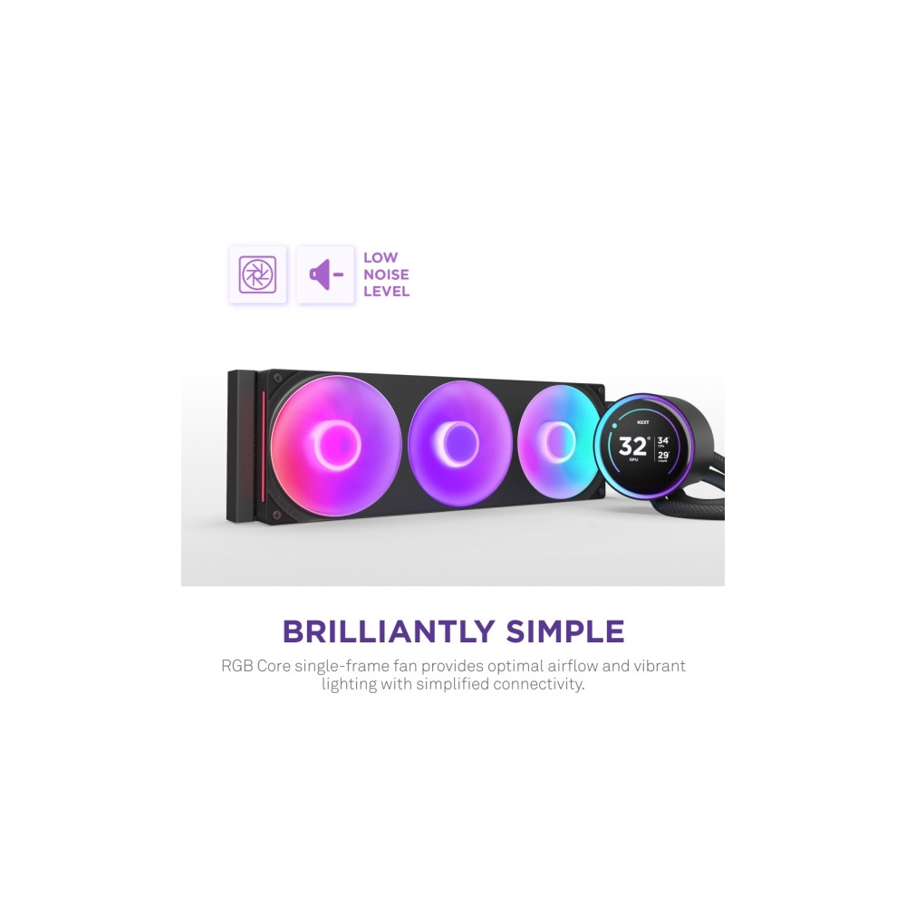 Produktbild för NZXT Kraken Elite 420 RGB, Allt-i-ett vätskekylare, 14 cm, S...