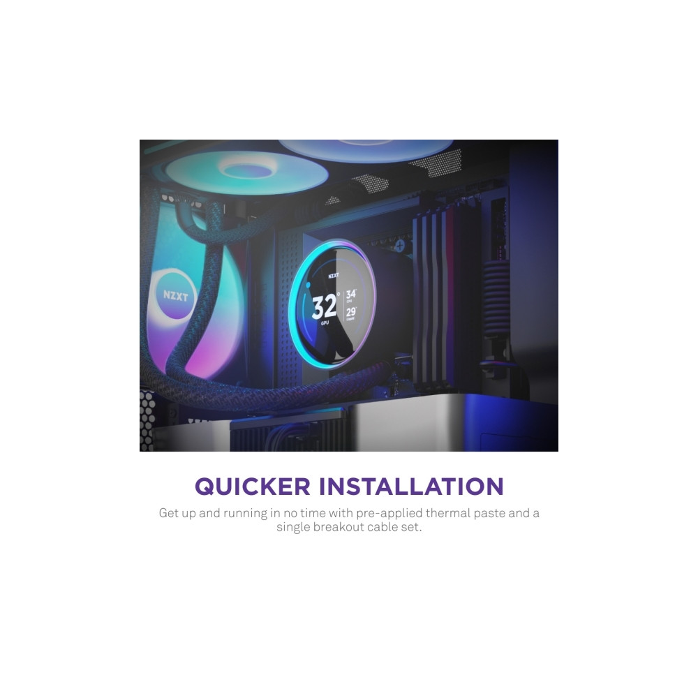 Produktbild för NZXT Kraken Elite 420 RGB, Allt-i-ett vätskekylare, 14 cm, S...