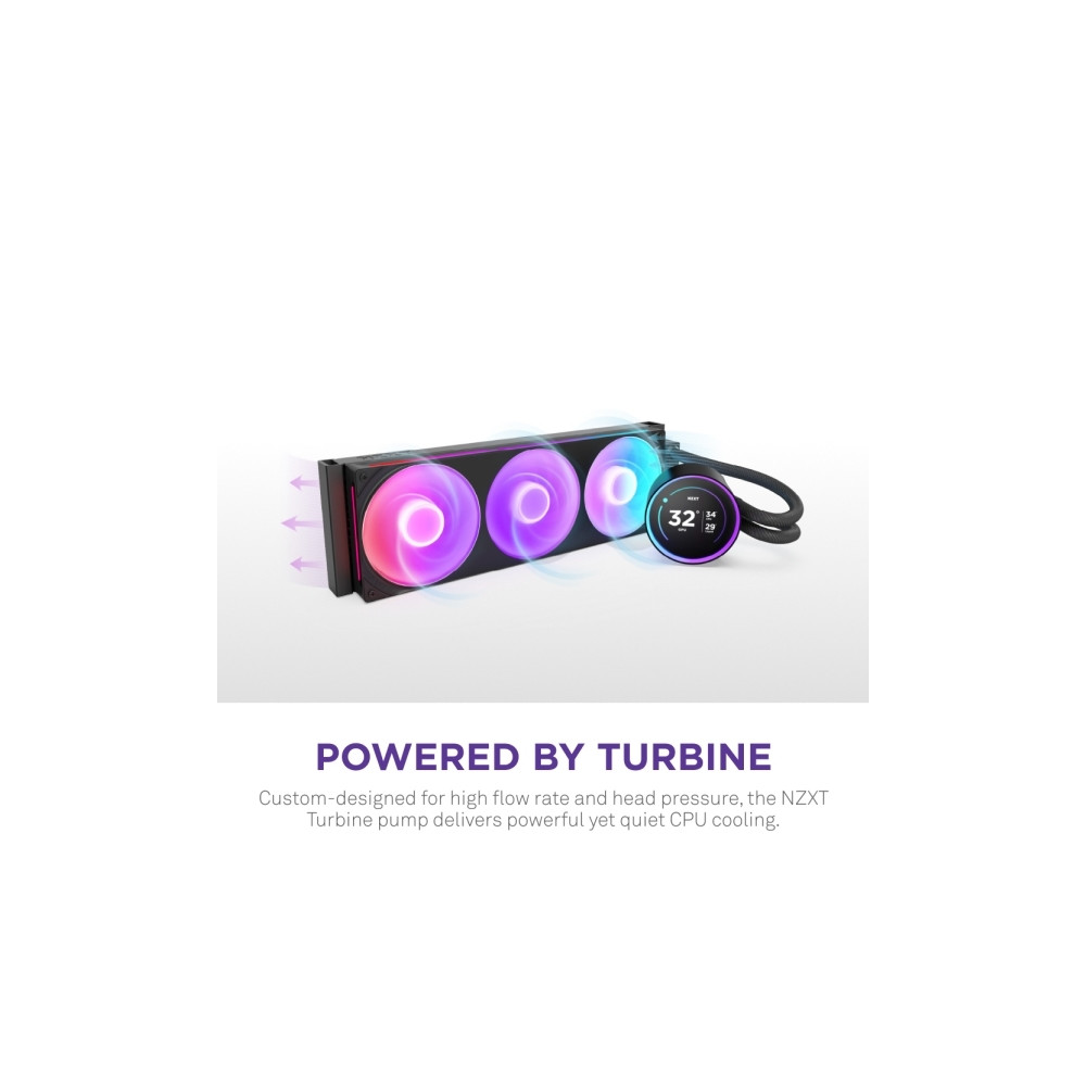Produktbild för NZXT Kraken Elite 420 RGB, Allt-i-ett vätskekylare, 14 cm, S...