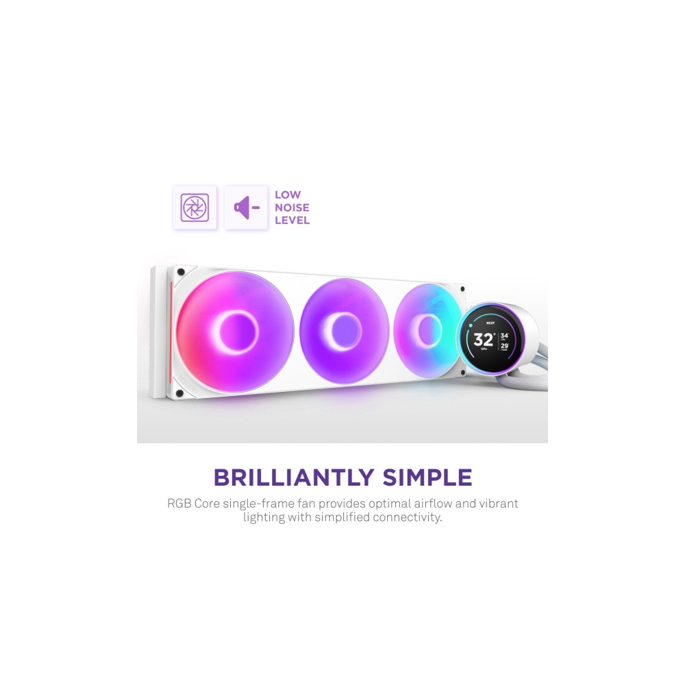 Produktbild för NZXT Kraken Elite 420 RGB, All-in-one vätskekylare, 14 cm, V...