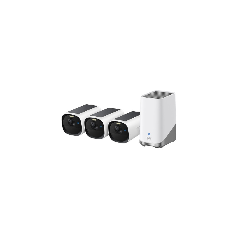 Produktbild för Eufy EufyCam E40 - 3 Camera Kit - nätverksövervakningskamera - med HomeBase S380