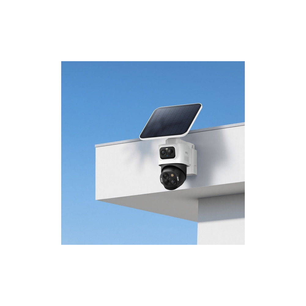 Produktbild för Eufy EufyCam S4 - nätverksövervakningskamera - torn - med Solar Panel, HomeBase S380