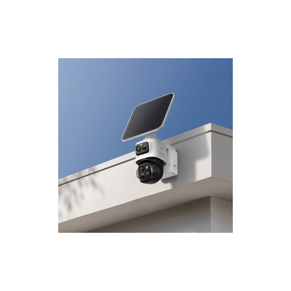 Produktbild för Eufy EufyCam S4 - nätverksövervakningskamera - torn - med Solar Panel, HomeBase S380