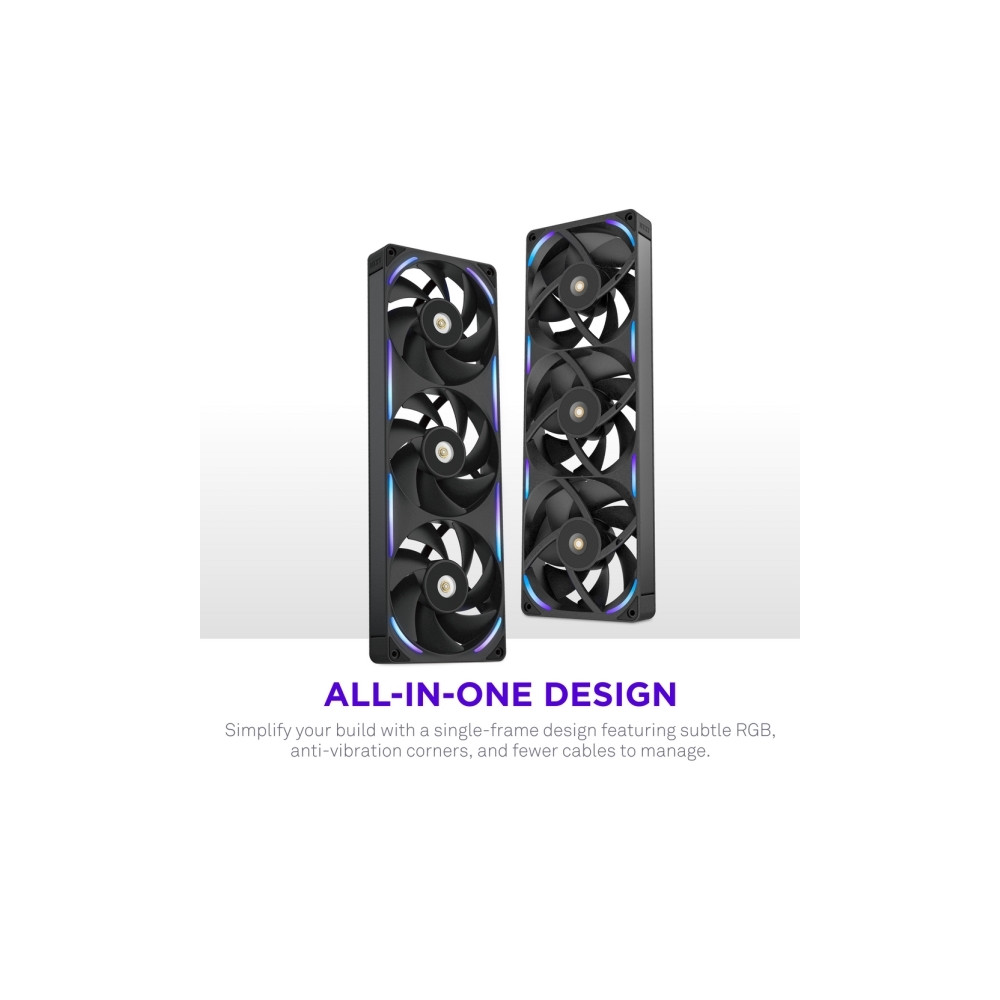 Produktbild för NZXT F360X - fläktenhet med enkel ram - 360mm