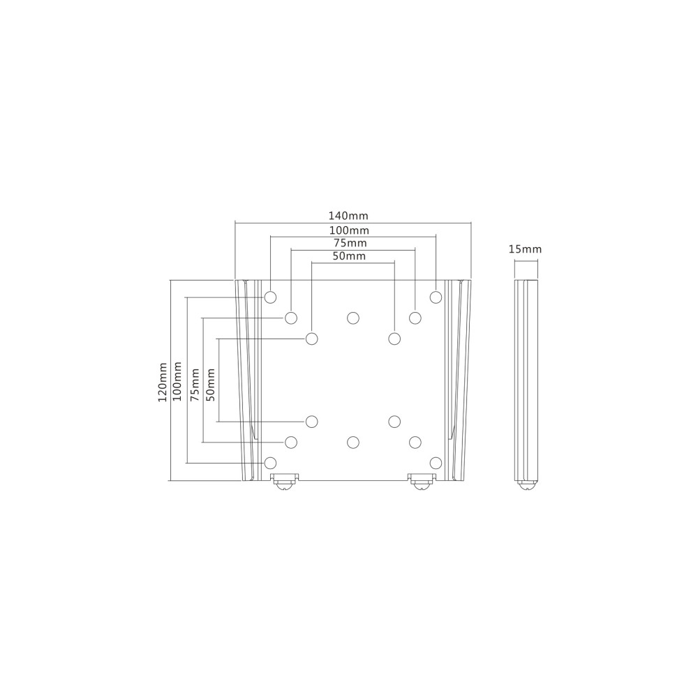 Produktbild för Multibrackets M VESA Wallmount I monteringssats - för LCD-display - svart