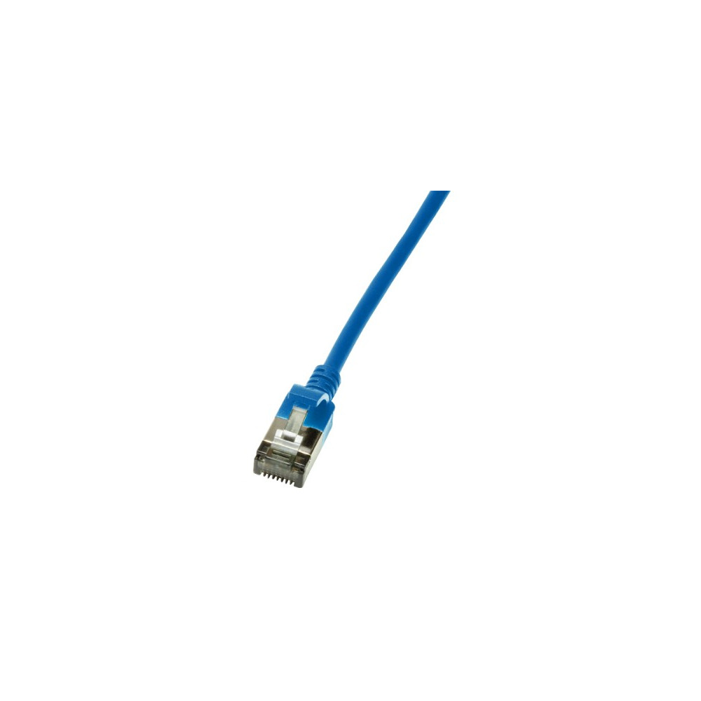 Produktbild för LogiLink Ultraflex SlimLine - patch-kabel - 1.5 m - blå, RAL 5015