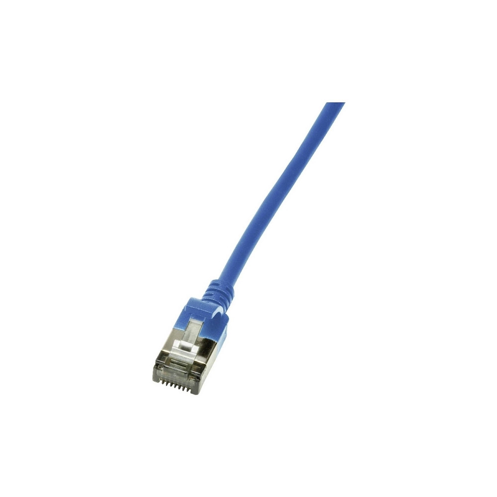 Produktbild för LogiLink SlimLine - patch-kabel - 3 m - blå, RAL 5015