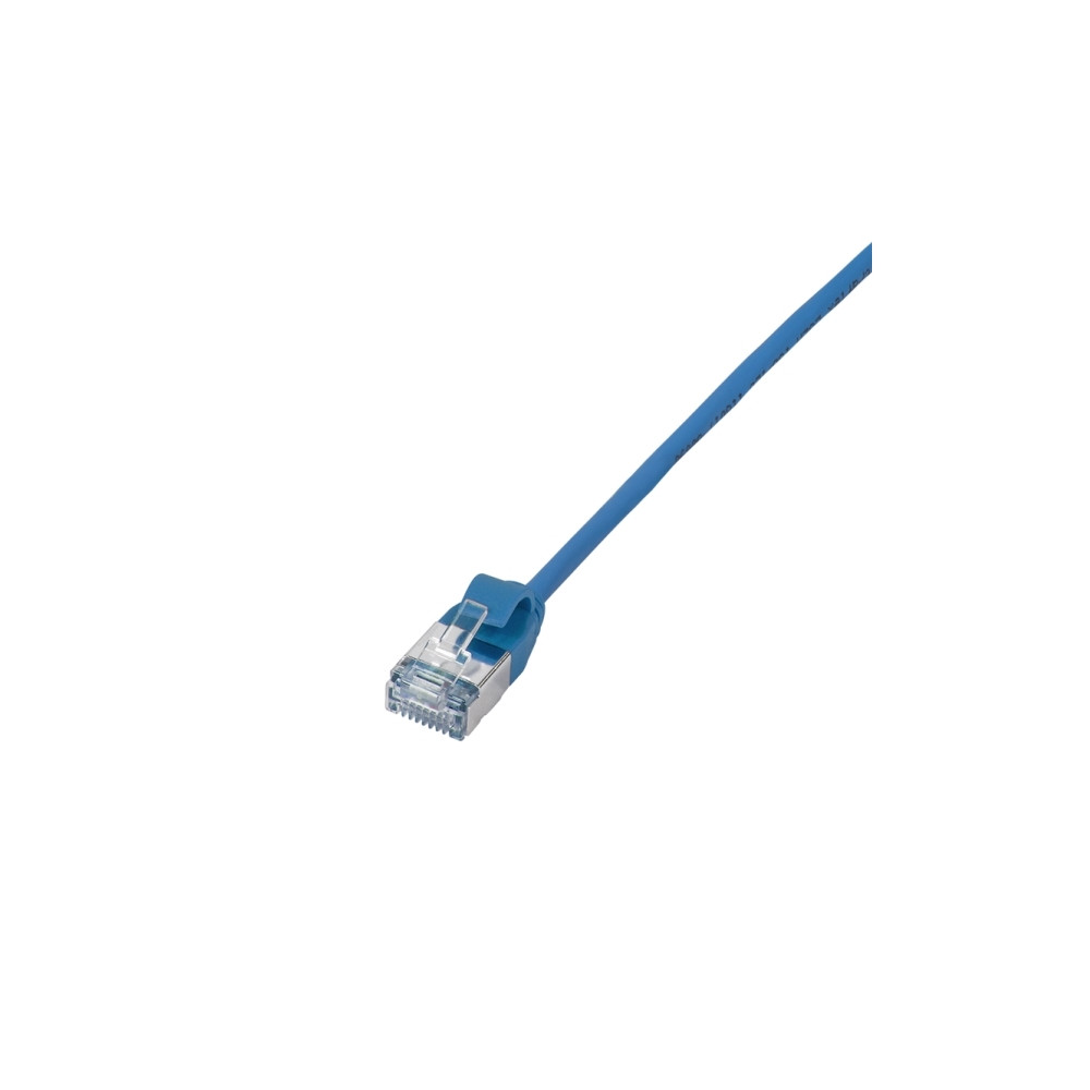 Produktbild för LogiLink SlimLine - patch-kabel - 3 m - blå, RAL 5015