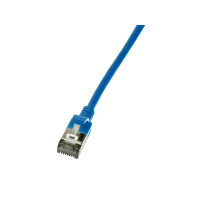 Produktbild för LogiLink SlimLine - patch-kabel - 50 cm - blå, RAL 5015