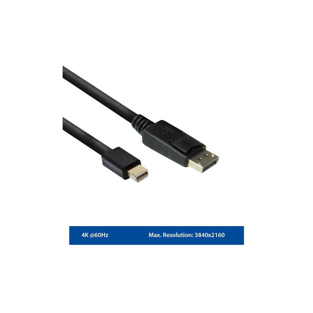 Produktbild för Ewent EW9865 - DisplayPort-kabel - Mini DisplayPort till DisplayPort - 2 m