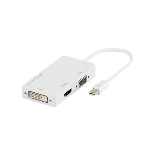 Vivanco Vivanco videokort - DisplayPort / HDMI / DVI / VGA - 10 cm