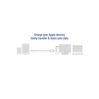 Produktbild för ACT Lightning-kabel - 1 m
