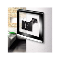 Produktbild för Hama LCD Wall Bracket monteringssats - lutning och vridning - för platt panel - svart