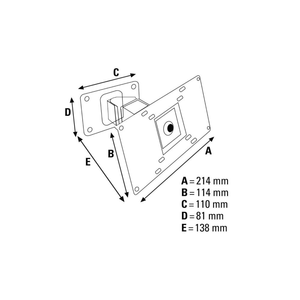 Produktbild för Hama LCD Wall Bracket monteringssats - lutning och vridning - för platt panel - svart