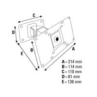 Produktbild för Hama LCD Wall Bracket monteringssats - lutning och vridning - för platt panel - svart