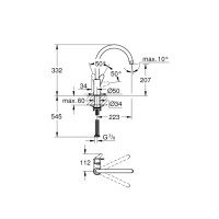 Produktbild för Grohe DIY Start Curve en spak
