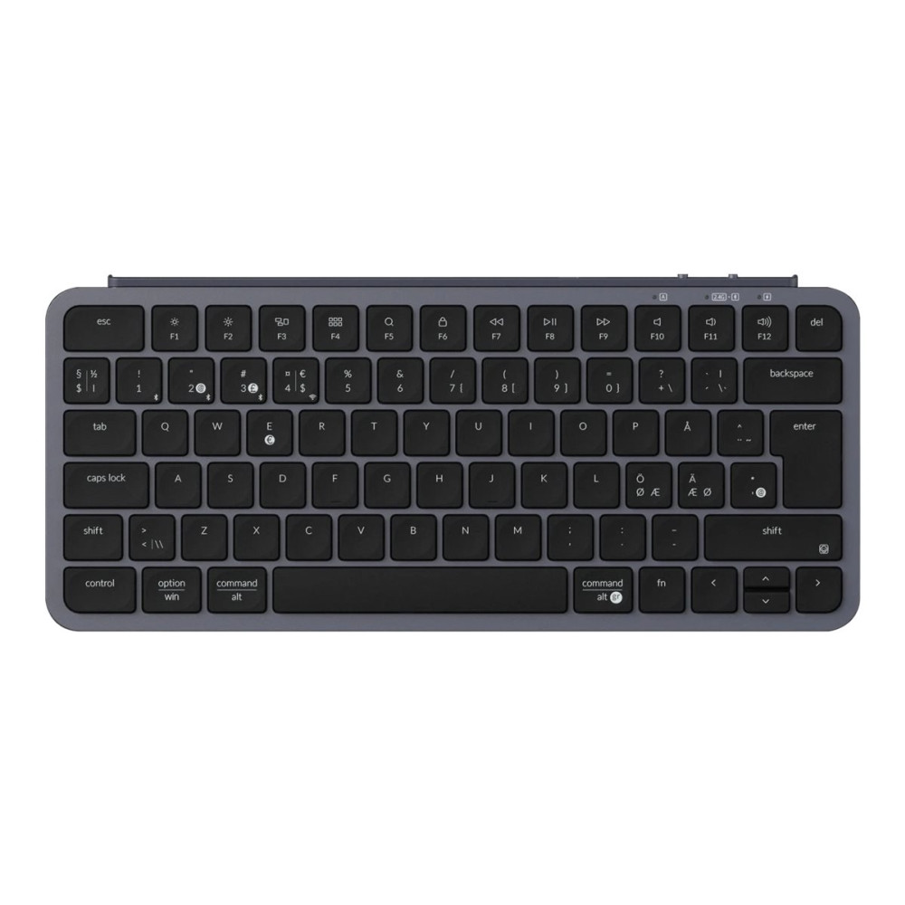 Produktbild för Keychron B1 Pro - tangentbord - Ultra-Tunn - 75% - QWERTY - Nordisk - rymdgrå Inmatningsenhet