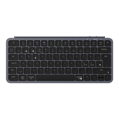 Keychron Keychron B1 Pro - tangentbord - Ultra-Tunn - 75% - QWERTY - Nordisk - rymdgrå Inmatningsenhet