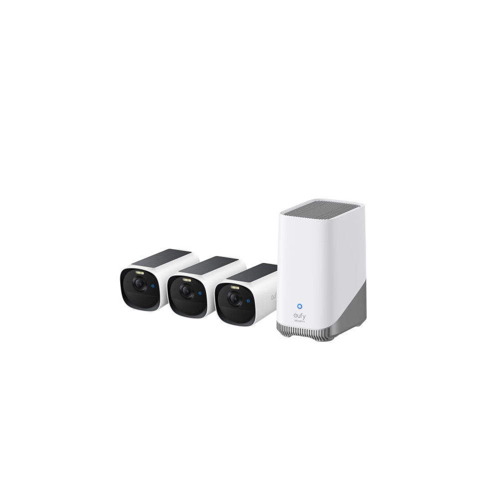 Produktbild för Eufy EufyCam E40 - 3 Camera Kit - nätverksövervakningskamera - med HomeBase S280