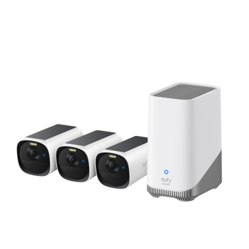 Eufy Eufy EufyCam E40 - 3 Camera Kit - nätverksövervakningskamera - med HomeBase S280