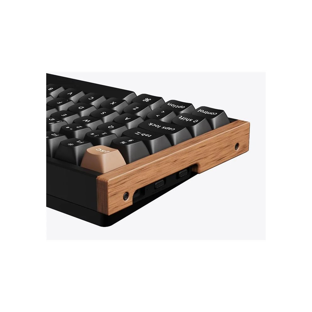 Produktbild för Keychron K4 HE - Special Edition - tangentbord - magnetisk switch, anpassad, ISO-layout samling - 96% - QWERTY - Nordisk - svart, mörkt rosenträ Inmatningsenhet