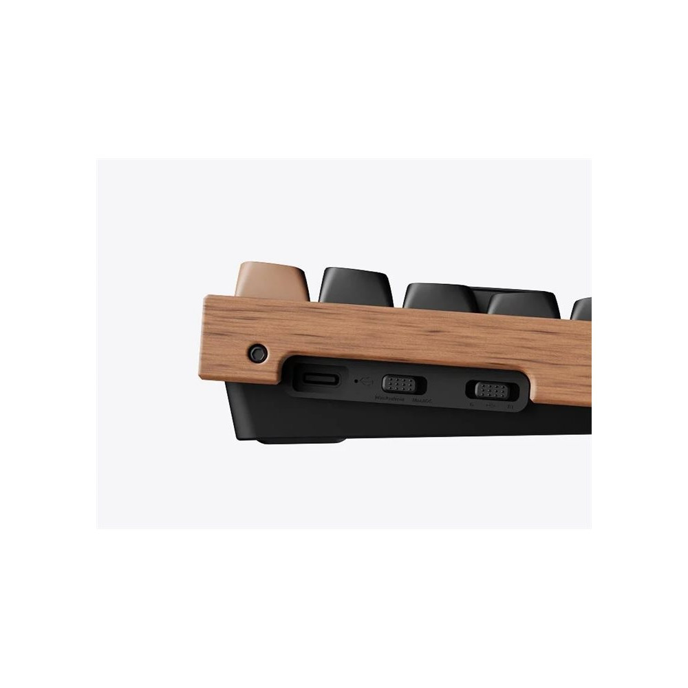 Produktbild för Keychron K4 HE - Special Edition - tangentbord - magnetisk switch, anpassad, ISO-layout samling - 96% - QWERTY - Nordisk - svart, mörkt rosenträ Inmatningsenhet