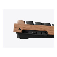 Produktbild för Keychron K4 HE - Special Edition - tangentbord - magnetisk switch, anpassad, ISO-layout samling - 96% - QWERTY - Nordisk - svart, mörkt rosenträ Inmatningsenhet