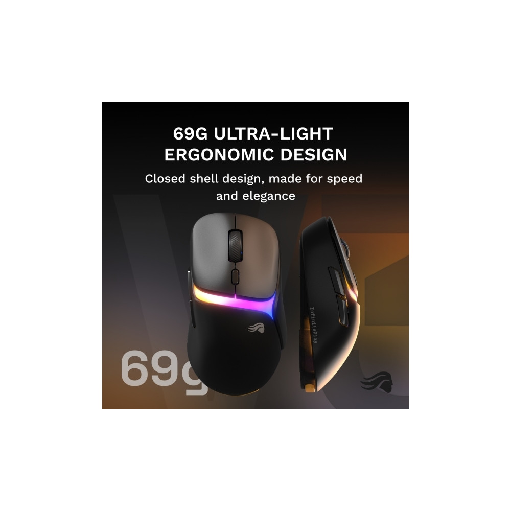 Produktbild för Glorious Gaming Model D3 Trådlös, högerhand, optisk, RF tråd...