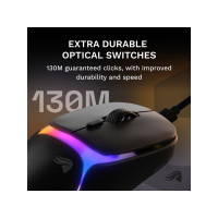 Produktbild för Glorious Gaming Model O3 trådbunden, högerhänt, optisk, 3000...