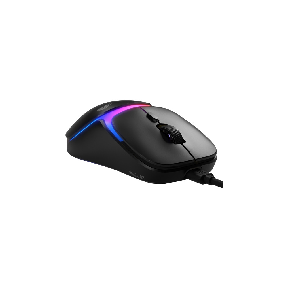 Produktbild för Glorious Gaming Model O3 trådbunden, högerhänt, optisk, 3000...