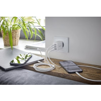 Produktbild för Intenso W65ACC strömadapter - GaN - 2 x USB-C, USB typ A - 65 Watt (paket om 2)