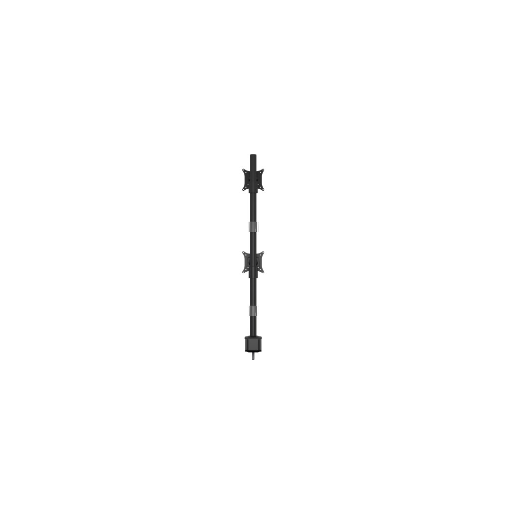 Produktbild för Multibrackets M VESA Deskmount Officeline Dual Vertical monteringssats - för 2 LCD-bildskärmar - svart