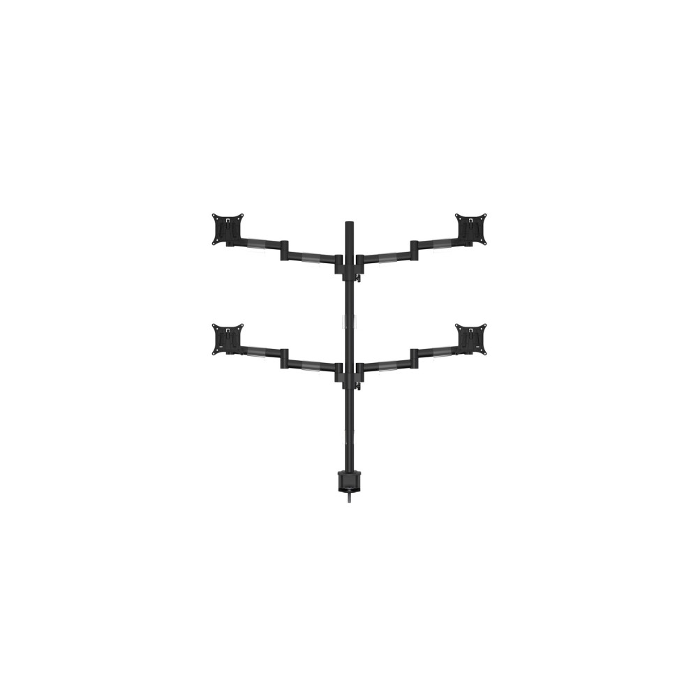 Produktbild för Multibrackets M VESA Deskmount Officeline Quad ställ - justerbar arm - för 4 LCD-bildskärmar - svart