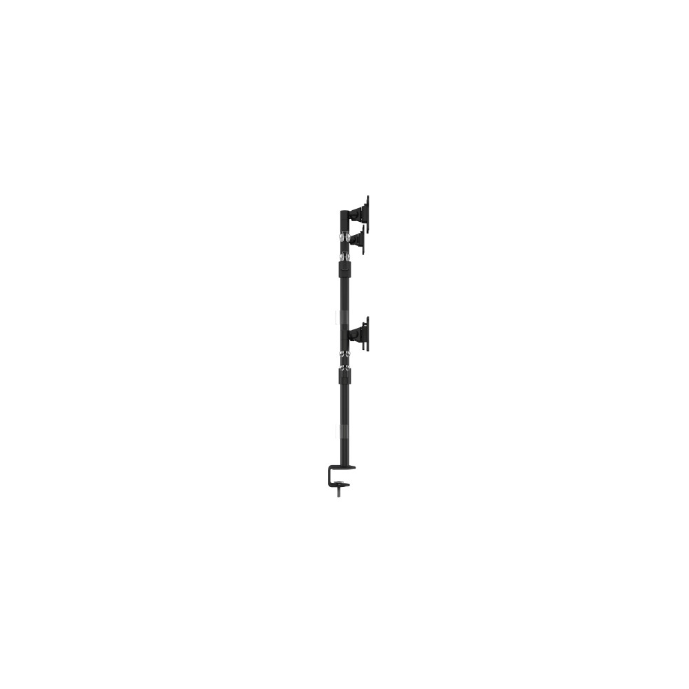Produktbild för Multibrackets M VESA Deskmount Officeline Quad ställ - justerbar arm - för 4 LCD-bildskärmar - svart