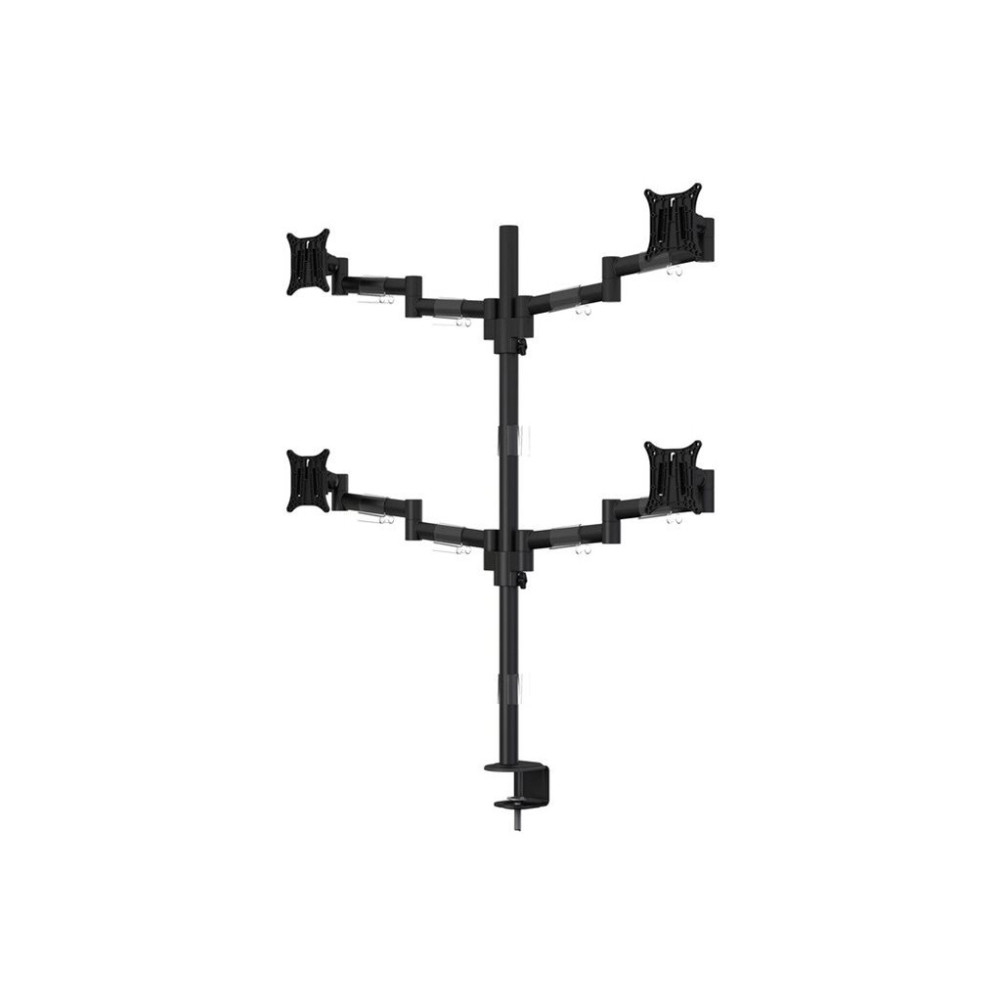 Produktbild för Multibrackets M VESA Deskmount Officeline Quad ställ - justerbar arm - för 4 LCD-bildskärmar - svart