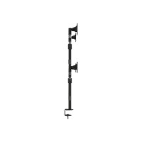 Produktbild för Multibrackets M VESA Deskmount Officeline Quad ställ - justerbar arm - för 4 LCD-bildskärmar - svart
