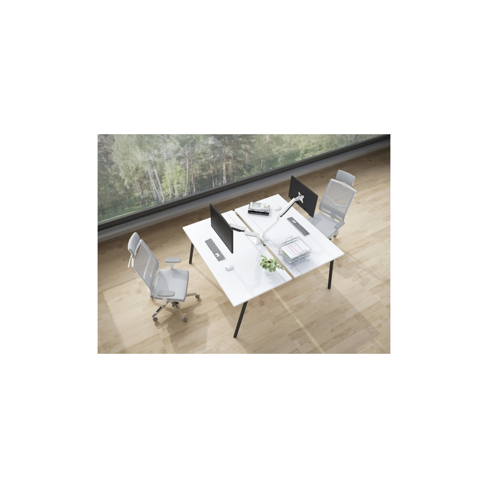 Produktbild för Multibrackets M Deskmount Gas Spring Single - monteringssats - justerbar arm - för LCD-display - vit