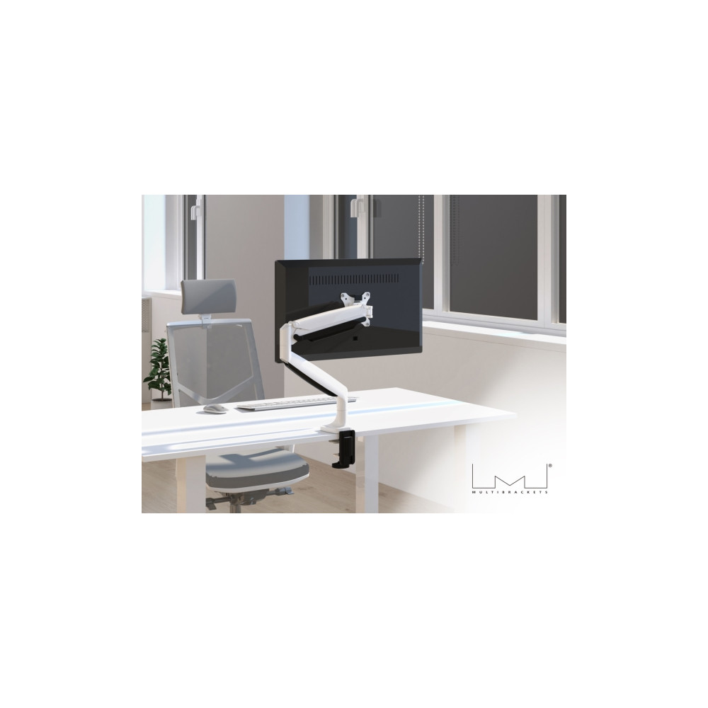 Produktbild för Multibrackets M Deskmount Gas Spring Single - monteringssats - justerbar arm - för LCD-display - vit