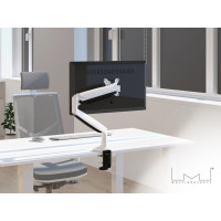 Produktbild för Multibrackets M Deskmount Gas Spring Single - monteringssats - justerbar arm - för LCD-display - vit
