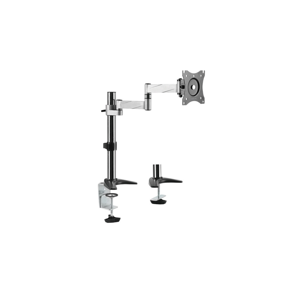 Produktbild för LogiLink monteringssats - justerbar arm - för Bildskärm - grå-metallic