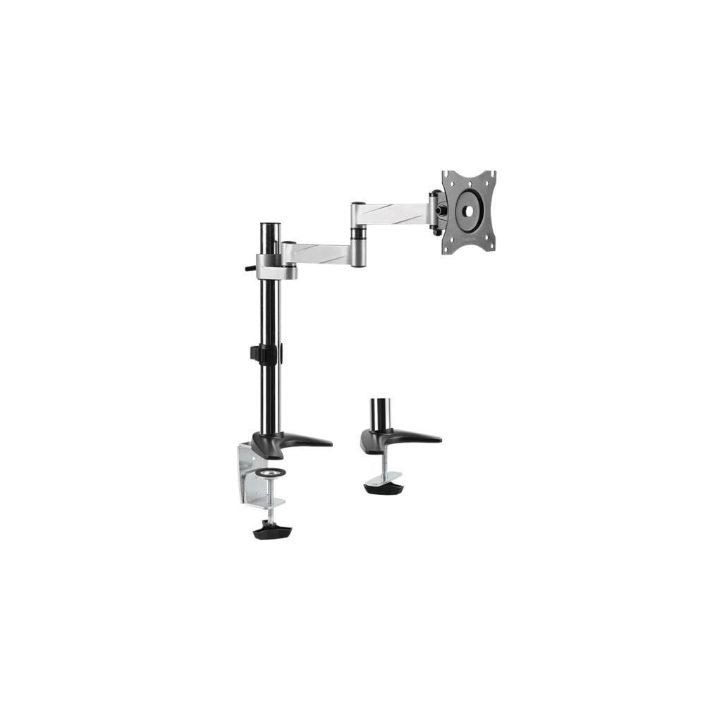 Produktbild för LogiLink monteringssats - justerbar arm - för Bildskärm - grå-metallic