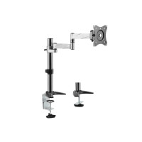 Produktbild för LogiLink monteringssats - justerbar arm - för Bildskärm - grå-metallic