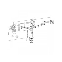 Produktbild för SBOX LCD-352/3, Klämma, 24 kg, 33 cm (13"), 68,6 cm (27"), 1...