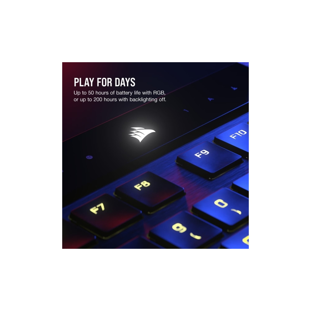 Produktbild för CORSAIR Gaming K100 AIR RGB - tangentbord - ultratunn - Nordisk Inmatningsenhet