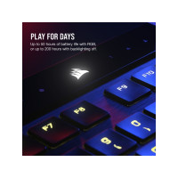 Produktbild för CORSAIR Gaming K100 AIR RGB - tangentbord - ultratunn - Nordisk Inmatningsenhet