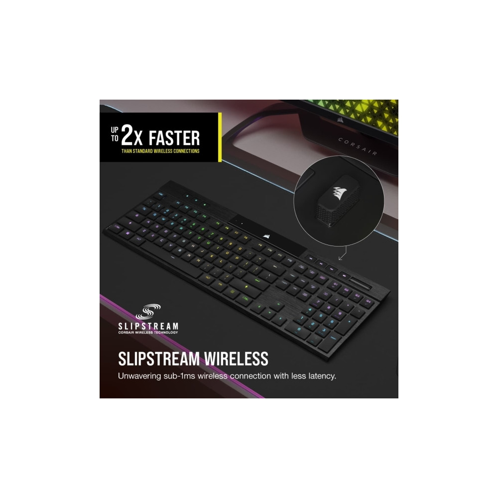Produktbild för CORSAIR Gaming K100 AIR RGB - tangentbord - ultratunn - Nordisk Inmatningsenhet
