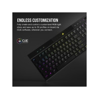 Produktbild för CORSAIR Gaming K100 AIR RGB - tangentbord - ultratunn - Nordisk Inmatningsenhet